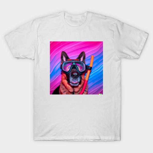 cool dog T-Shirt by PetAI